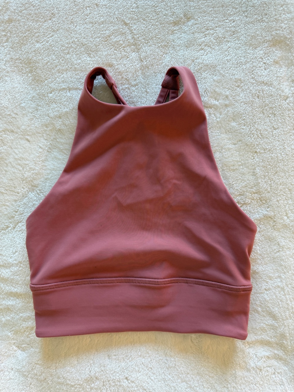 Lululemon Wunder Train High-Neck Longline Bra - Brier Rose (Size 2)